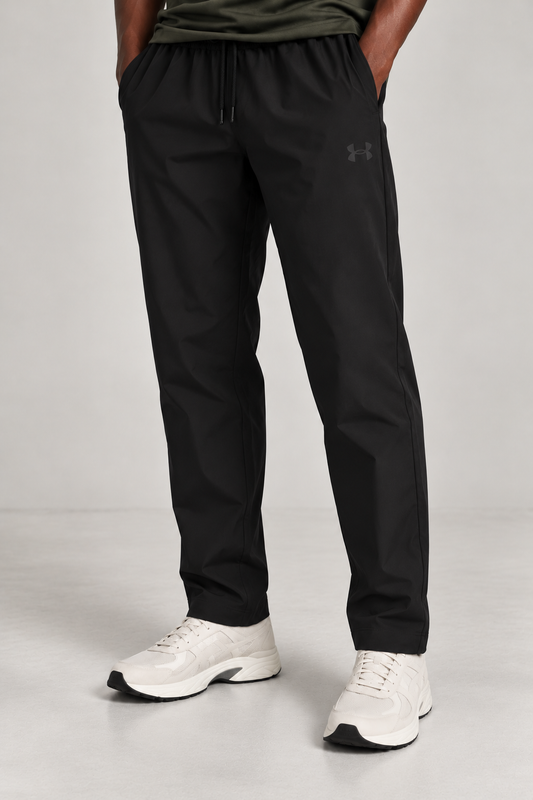 UA all black trackpant