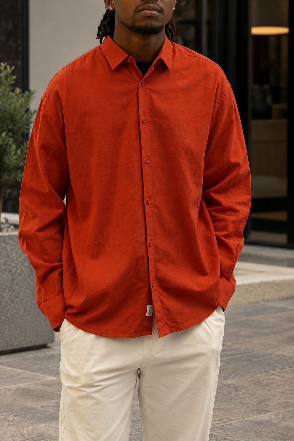 Retro club linen shirt
