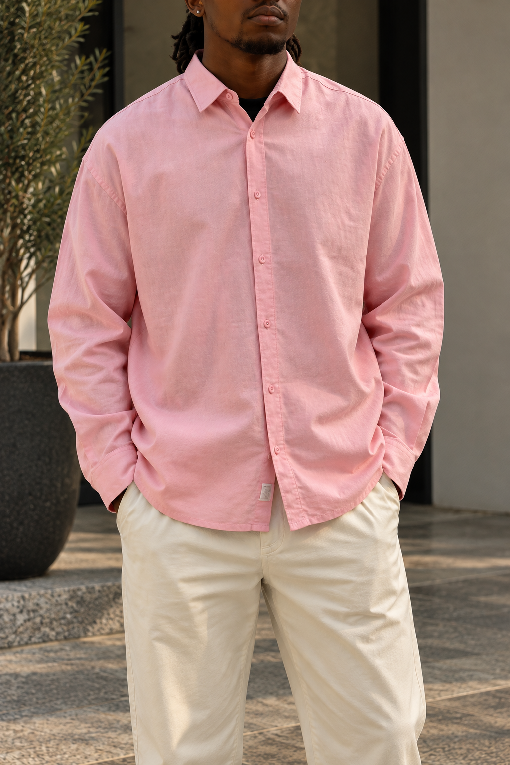 Retro club linen shirt