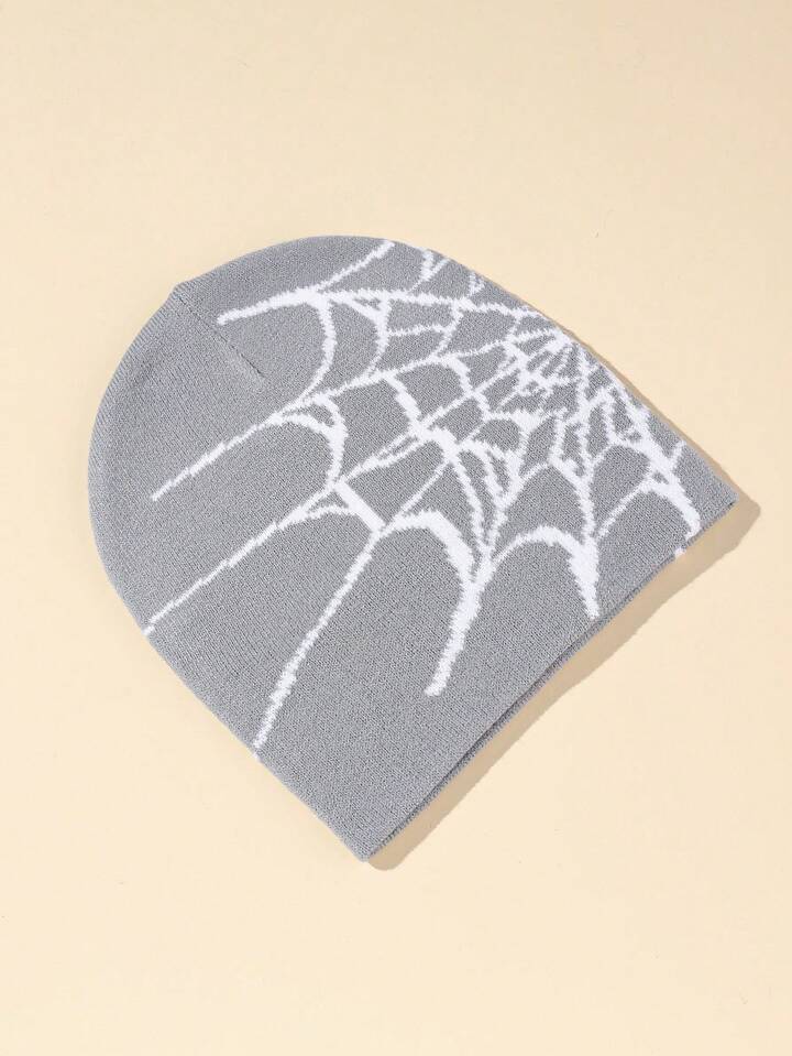 Web goth beanie