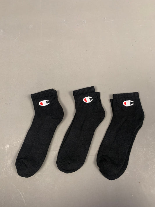 Champion pack of 3 ankle socks in black