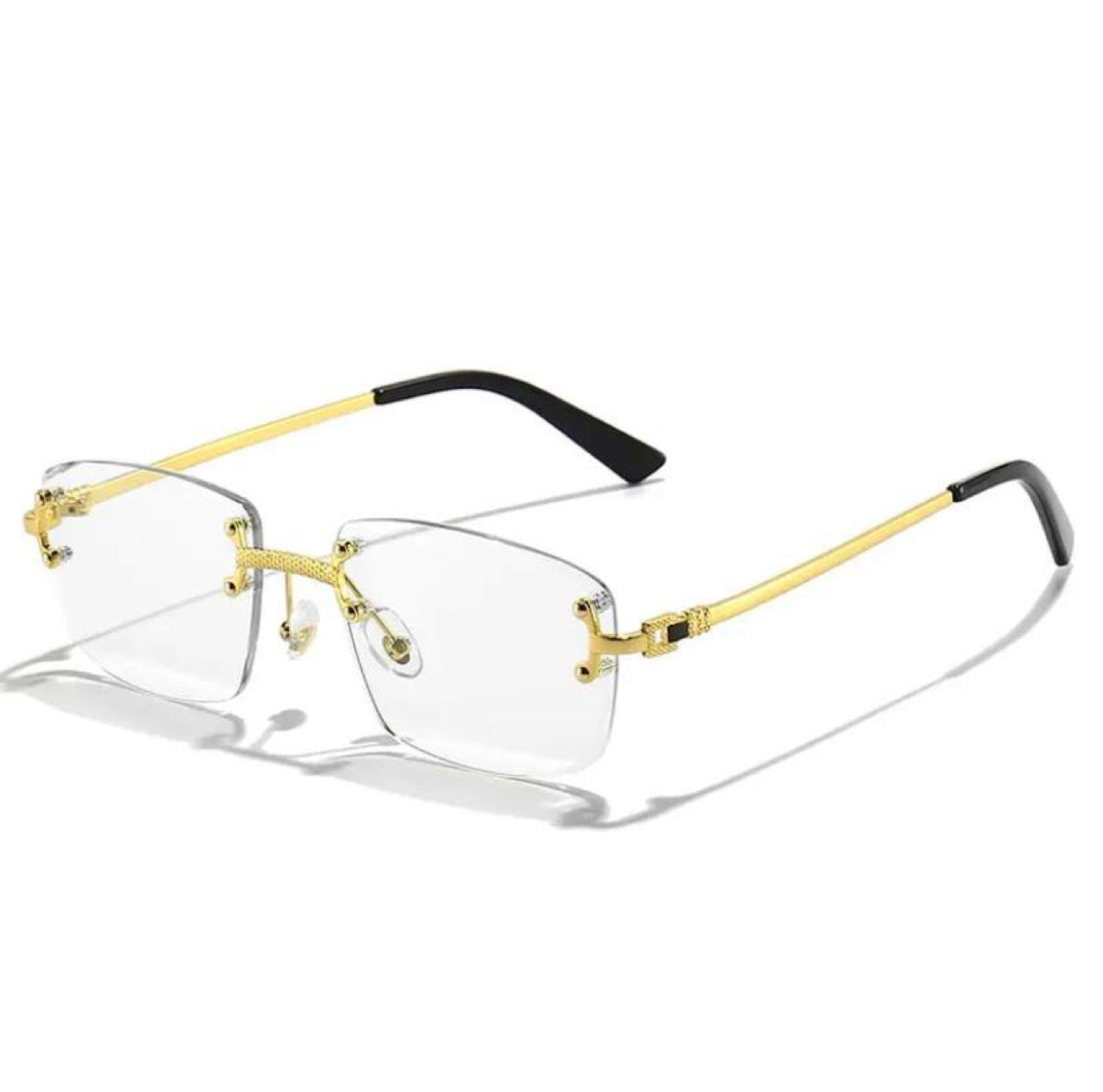 Rimless lens glasses