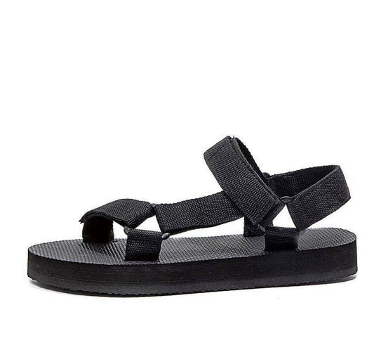 Tech sandal with cushioned sole