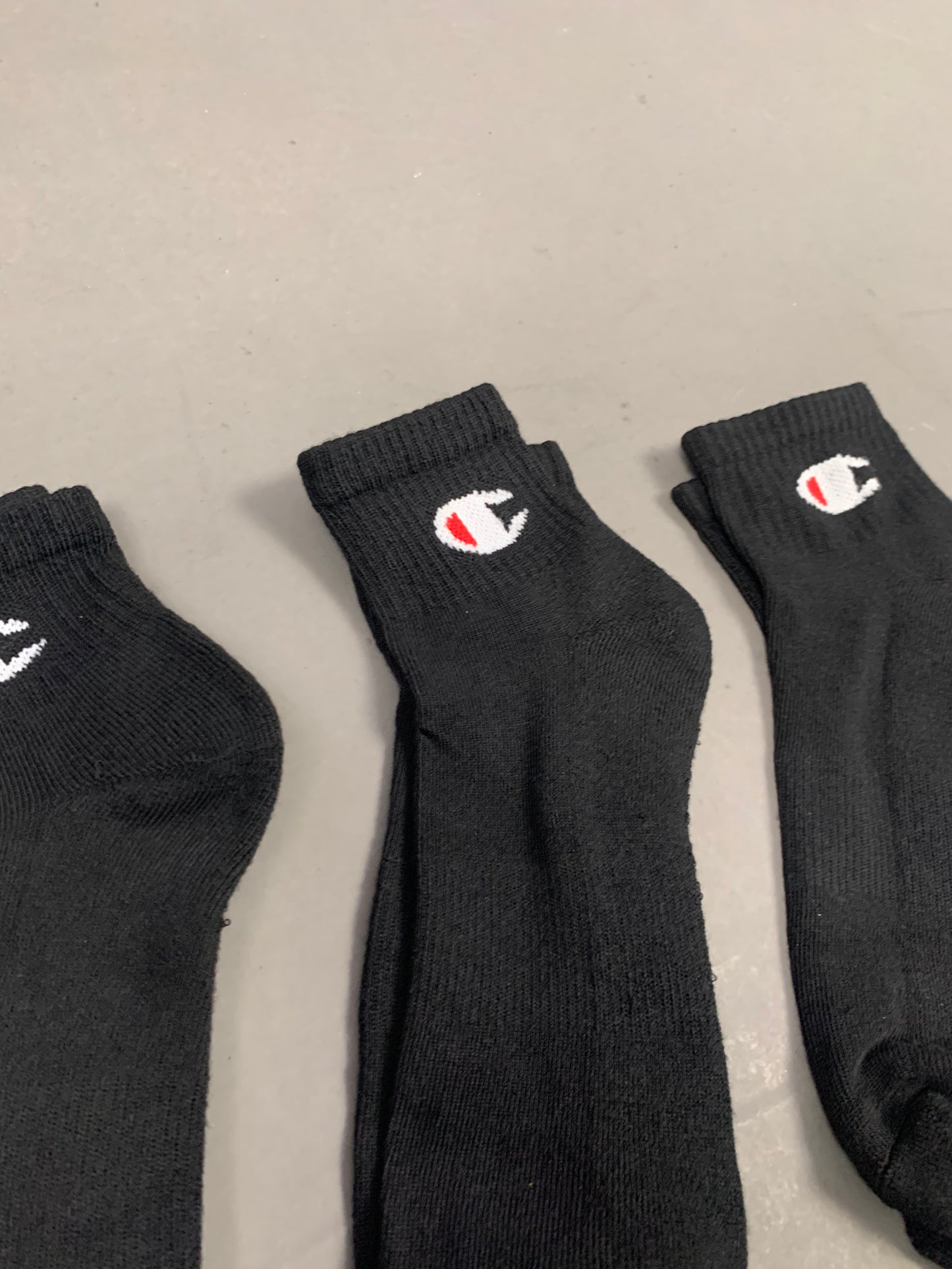 Champion pack of 3 ankle socks in black