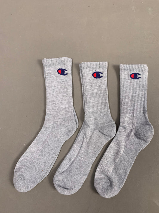 Champion pack of 3 crew socks in grey