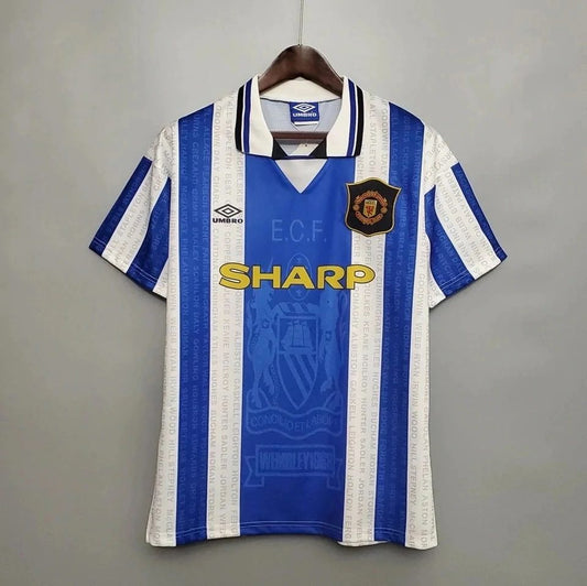 Manchester United 94-96 Blue Away retro jersey