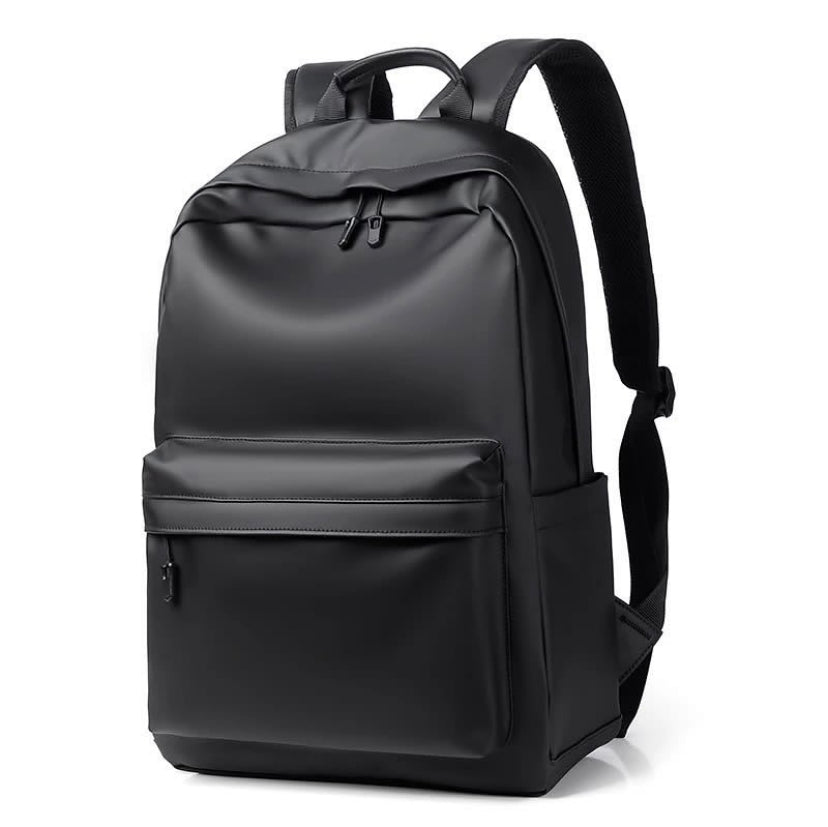 Faux leather backpack